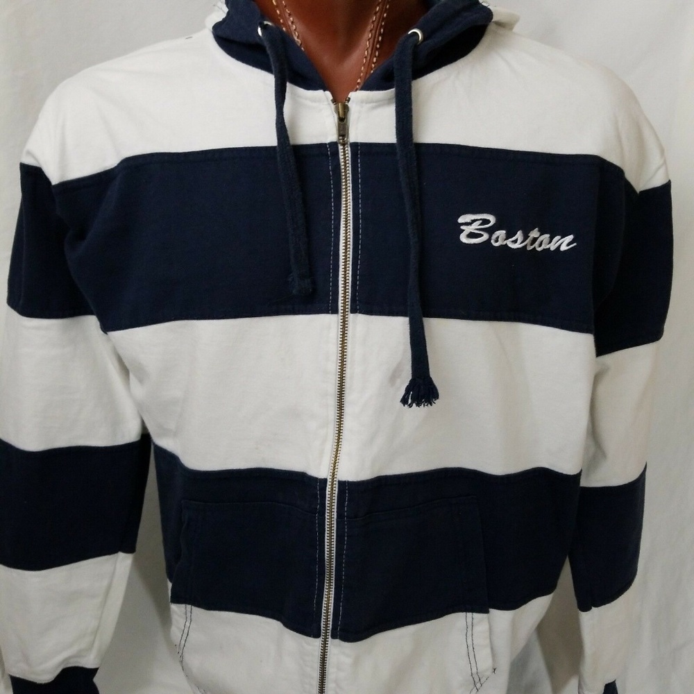 Boston Vineyard Authentic Vintage Crew Zippered XL